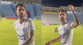 Atacante do Paysandu esclareceu gesto ao comemorar gol da vitória.