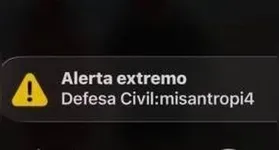s alertas, emitidos entre a noite de sexta-feira (19) e a madrugada de sábado (20), chegaram simultaneamente a moradores de várias cidades.