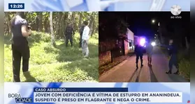 A Polícia Militar foi acionada e prendeu o suspeito de estuprar o jovem.