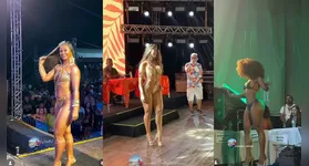Adriana Gomes, Pamela Caroline e Jéssica Mendes mostrarm beleza e desenvoltura na passarela.