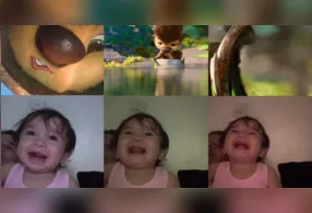 Aurora, bebê de Macapá, no Norte do Brasil, viralizou ao reagir com gargalhadas ao assistir ao filme “Como Mágica”, da Netflix.