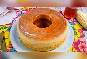 O bolo de pudim de milho com fubá é uma verdadeira surpresa no forno