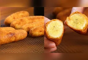 O diferencial da banana à milanesa está em um empanamento feito em etapas