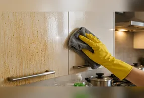 O truque simples para eliminar a gordura dos armários