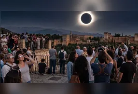 A a Espanha terá maior área de totalidade da Europa e será possível avistar o eclipse cruzando o país de oeste para leste.