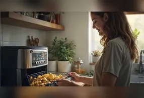 Além de preparar alimentos congelados e frituras com menos óleo, o equipamento também tem sido utilizado como alternativa ao forno convencional em diversas receitas do dia a dia.