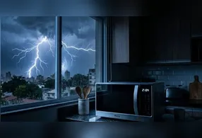 Apesar da aparência resistente, o aparelho possui componentes internos sensíveis que podem ser afetados por oscilações de energia, surtos elétricos e descargas provocadas por raios ou falhas na rede elétrica.
