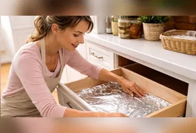 Essa estratégia é especialmente útil em gavetas usadas com frequência, como as destinadas a talheres, utensílios de cozinha, panos de prato e embalagens já abertas.