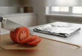 Para manter a faca afiada por mais tempo, o ideal é utilizar tábuas de corte de madeira ou plástico, que preservam melhor o fio da lâmina.