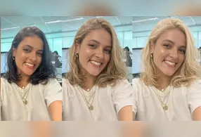 Com o uso da Inteligência Artficial (IA), é possível mudar a cor dos cabelos de tom escuro para o loiro.
