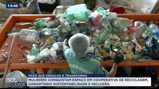 Imagem ilustrativa do vídeo: Mulheres lideram cooperativa que fortalece a reciclagem em Belém