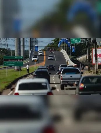 Viaduto da BR-316: veja como está o trânsito na saída de Belém.