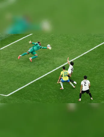 Soccer Football - FIFA World Cup 2026 - Round of 32 - Brazil v Japan - Houston Stadium, Houston, Texas, U.S. - June 29, 2026 Brazil's Gabriel Martinelli scores their second goal REUTERS/Pedro Nunes