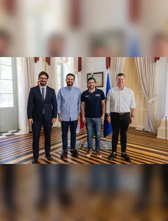 O presidente Isan Anijar esteve presente na reunião com o prefeito de Belém Igor Normando