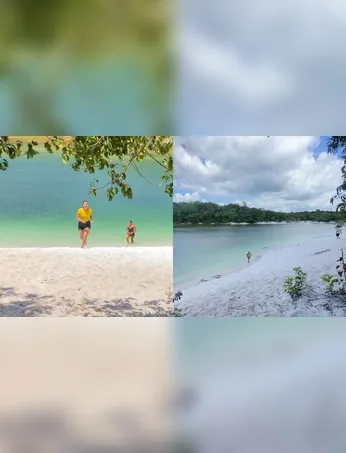 A lagoa está localizada na PA-140, no muncípio de Vigia de Nazaré.