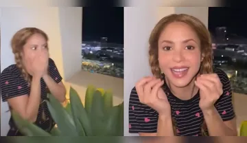 Imagem ilustrativa da imagem Vídeo: Shakira fica chocada com multidão que aguarda passagem de som