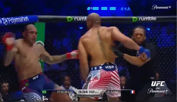Imagem ilustrativa da imagem Poatan é nocauteado por Ciryl Gane no UFC Casa Branca