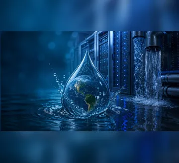 Imagem ilustrativa da imagem IA consome água? Entenda o impacto dos data centers