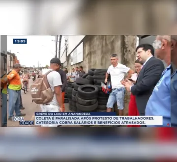 Imagem ilustrativa da imagem Greve paralisa coleta de lixo em Ananindeua
