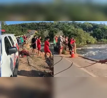 Imagem ilustrativa da imagem Polícia confirma resgate das últimas vítimas de queda de ônibus em rio