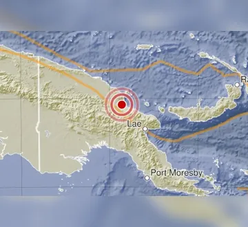 Imagem ilustrativa da imagem Terremoto de magnitude 5,7 atinge Papua-Nova Guiné