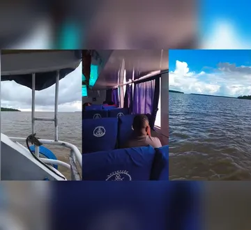 Imagem ilustrativa da imagem Vídeo: Lancha com passageiros fica à deriva entre Belém e Salvaterra