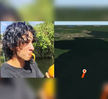 Imagem ilustrativa da imagem Ribeirinho viraliza ao atravessar rio de barco no Pará para ir à academia