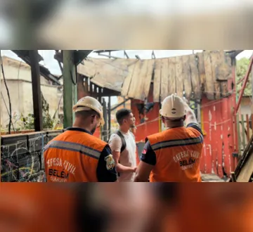 Imagem ilustrativa da imagem Defesa Civil presta assistência a famílias após incêndio no Guamá
