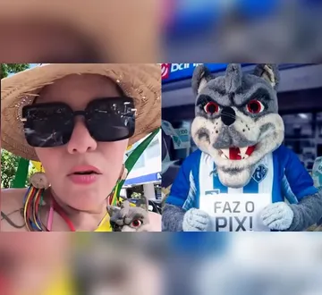 Imagem ilustrativa da imagem "Lobo falso": torcedora do Paysandu relata cobrança por foto e mascote rebate