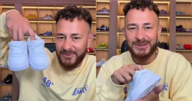Fred Bruno anunciou a chegada do segundo filho em publicação nas redes sociais ao lado da namorada, Indi Lunar.