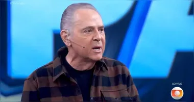 Narrador participou do programa Domingão com Huck deste domingo.