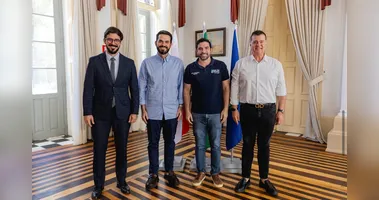 O presidente Isan Anijar esteve presente na reunião com o prefeito de Belém Igor Normando