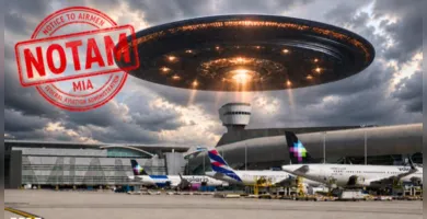 Imagem ilustrativa da imagem Aeroporto de Miami fez alerta sobre OVNIs antes de Brasil x Escócia; entenda