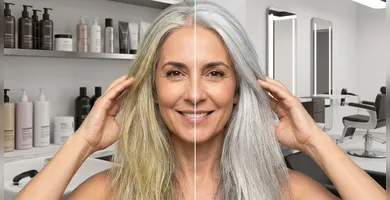 Imagem ilustrativa da imagem Cabelos grisalhos? Aprenda a manter o brilho e tirar o amarelado
