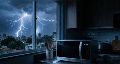 Apesar da aparência resistente, o aparelho possui componentes internos sensíveis que podem ser afetados por oscilações de energia, surtos elétricos e descargas provocadas por raios ou falhas na rede elétrica.