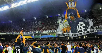 Imagem ilustrativa da notícia: Remo x Palmeiras: remistas preparam mais um show com mosaico gigante no Mangueirão