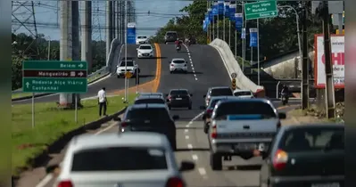 Viaduto da BR-316: veja como está o trânsito na saída de Belém.