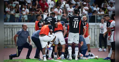 Remo vence São Paulo com gol de Marcelinho! Confira a emoção do narrador Bruno Cantarelli que viralizou nas redes.