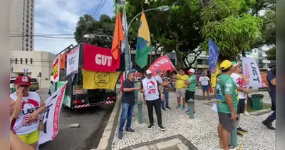 Imagem ilustrativa da notícia Trabalhadores fazem ato pelo fim da escala 6x1 em Belém