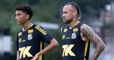 Neymar em destaque por incidentes no treino do Santos: