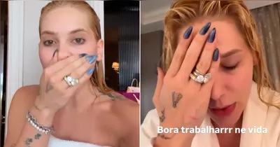 Apesar da ressaca, a influenciadora contou que precisou encarar compromissos profissionais logo cedo e revelou ter sido surpreendida por uma gravação para o Domingão com Huck.