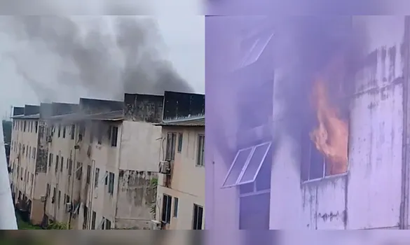 Imagem ilustrativa da imagem VÍDEO: incêndio atinge e destrói apartamento em Marituba