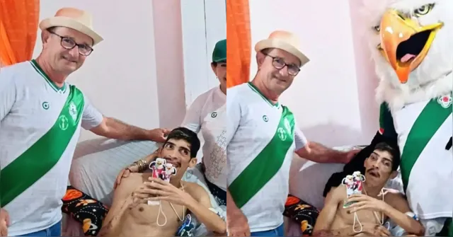 Imagem ilustrativa da notícia Tuna Luso visita Pam Pam: torcedor se recupera após atropelamento