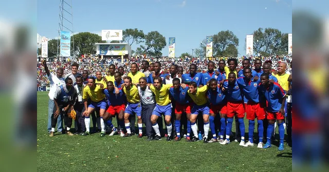 Imagem ilustrativa da notícia 'Jogo da Paz' marcou encontro histórico entre Brasil e Haiti em 2004