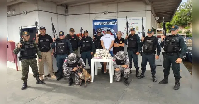 Imagem ilustrativa da notícia Base Candiru apreende quase 16 kg de drogas no Pará