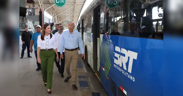 Imagem ilustrativa da notícia Governadora vistoria BRT Metropolitano que recebe 40 mil pessoas por dia