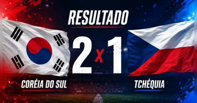 Imagem ilustrativa da notícia Coreia do Sul vence Tchéquia de virada em estreia da Copa do Mundo