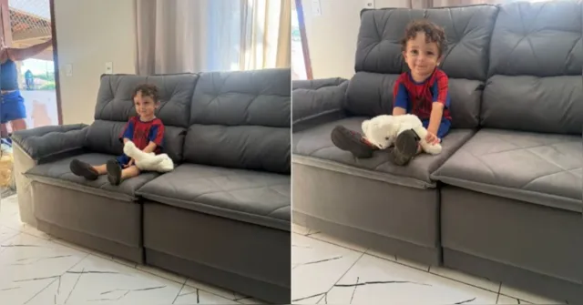 Imagem ilustrativa da notícia Criança de 2 anos assusta família ao comprar sofá de R$ 1,9 mil pelo celular
