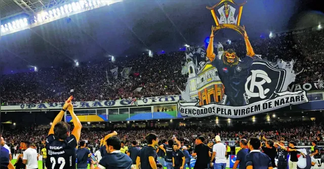Imagem ilustrativa da notícia Remo x Palmeiras: remistas preparam mais um show com mosaico gigante no Mangueirão