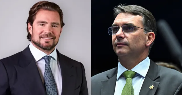 Imagem ilustrativa da notícia Flávio Bolsonaro cobra R$ 134 milhões de Vorcaro em áudio
